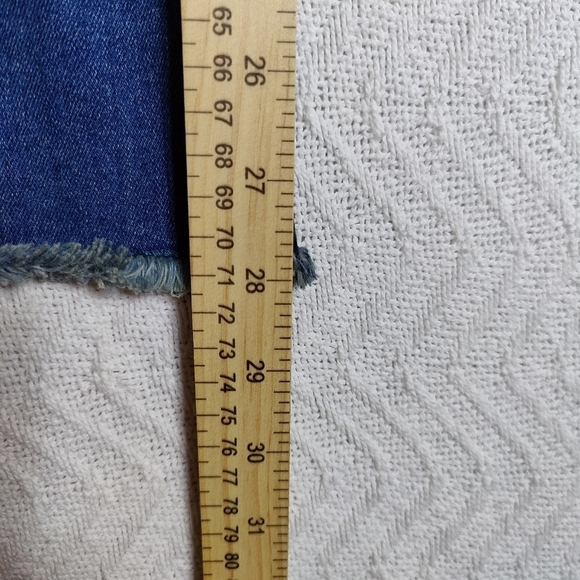 Pilcro & The Letterpress Anthropologie Womens Parallel Raw Hem Straight Jeans 29 - Picture 13 of 15